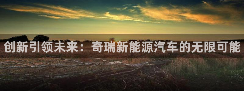 新宝gg盈亏：创新引领未来：奇瑞新能源汽