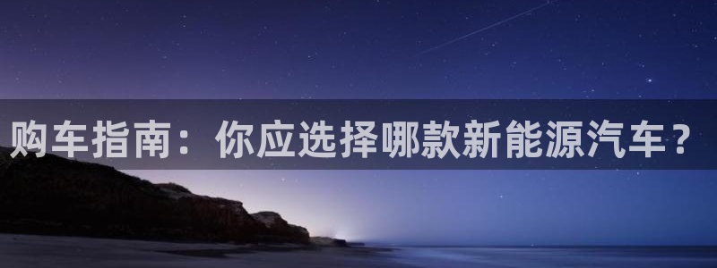 新宝彩票gg：购车指南：你应选择哪款新能
