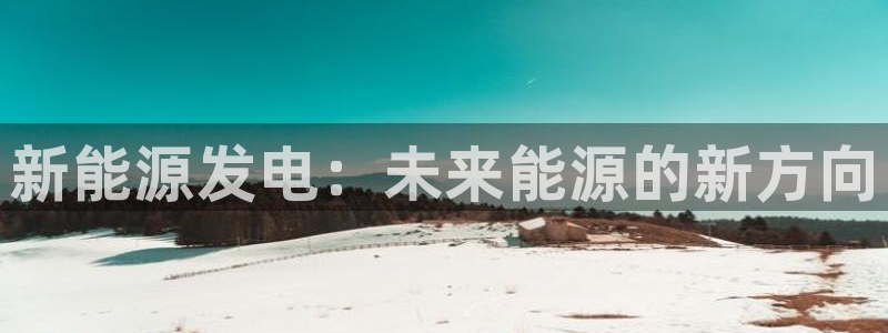 新宝 gg 登：新能源发电：未来能源的新